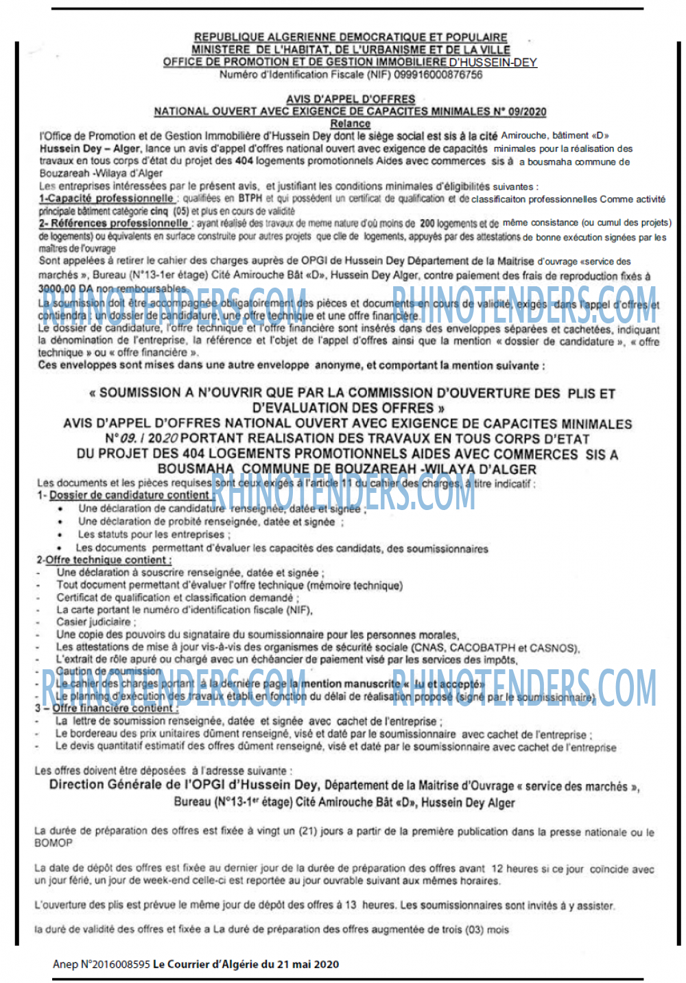 Le Courrier d'Algerie