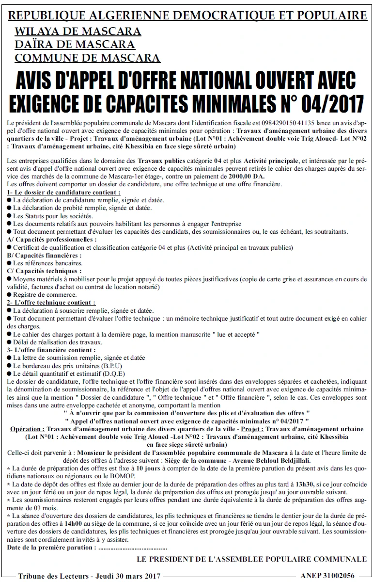 TRIBUNE DES LECTEURS