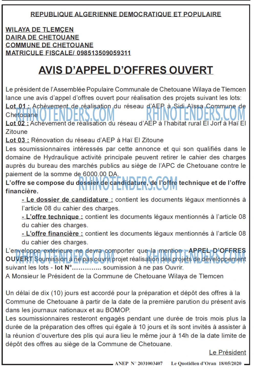 Le Quotidien d'Oran