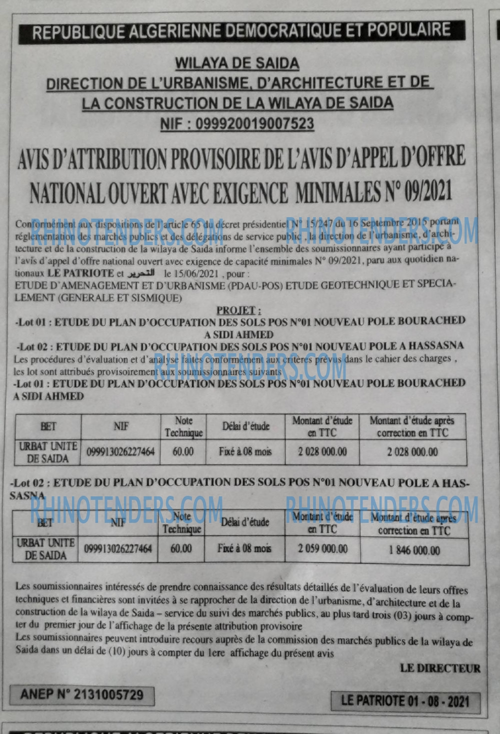 LE PATRIOTE
