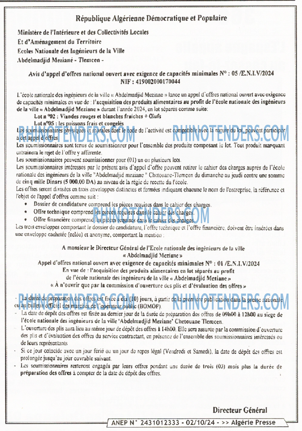 ALGERIE PRESSE