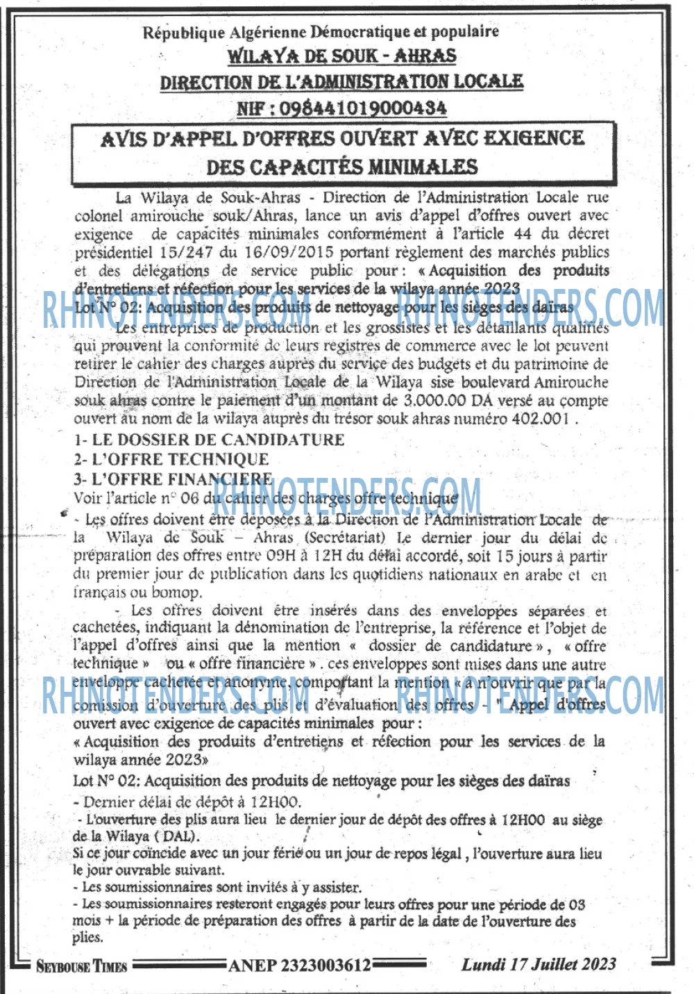 SEYBOUSSE TIMES