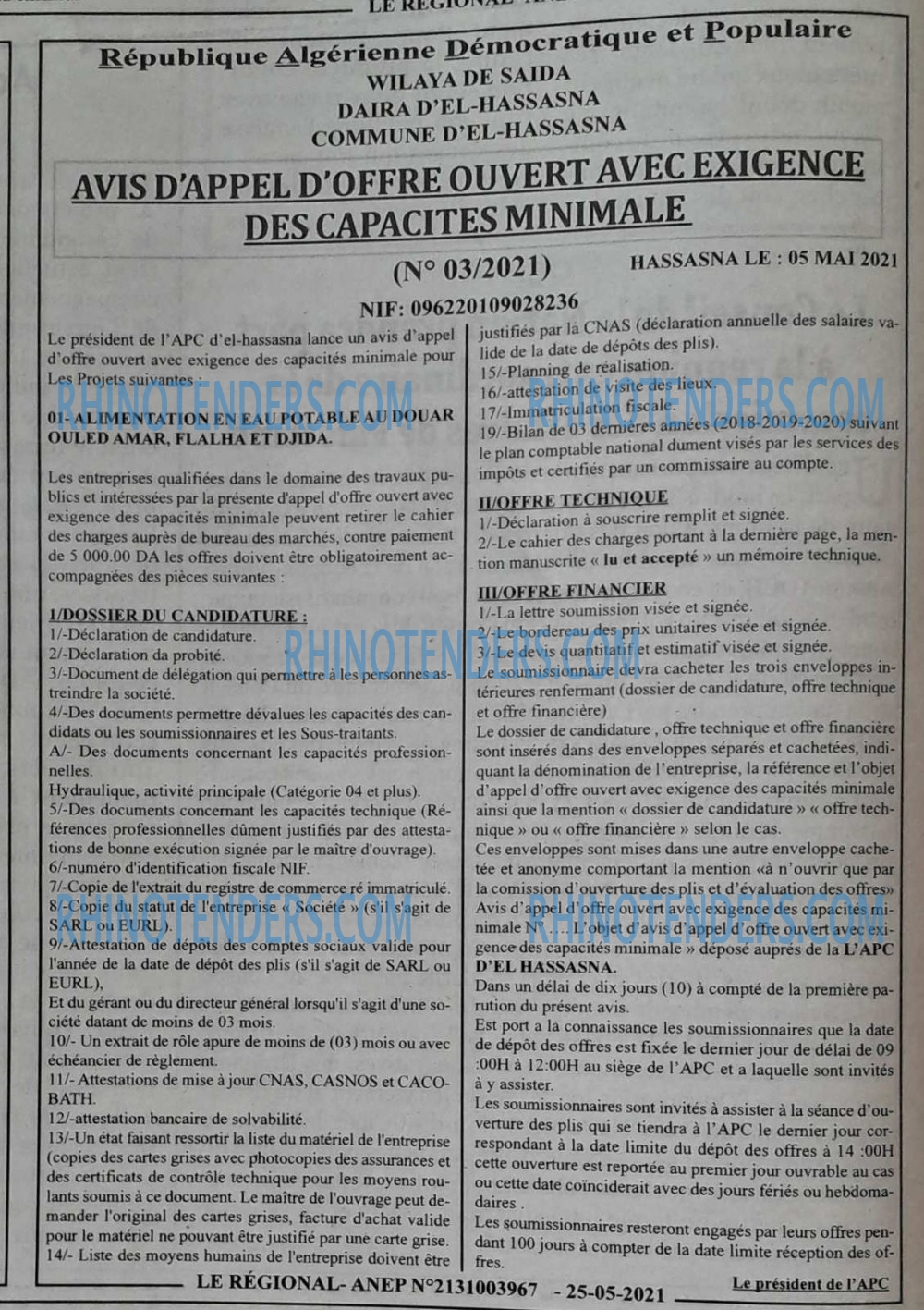 LE REGIONAL
