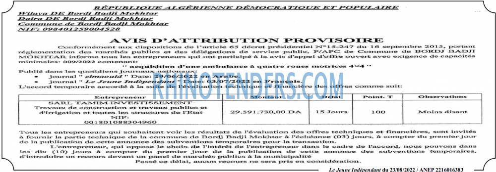 Jeune Independant