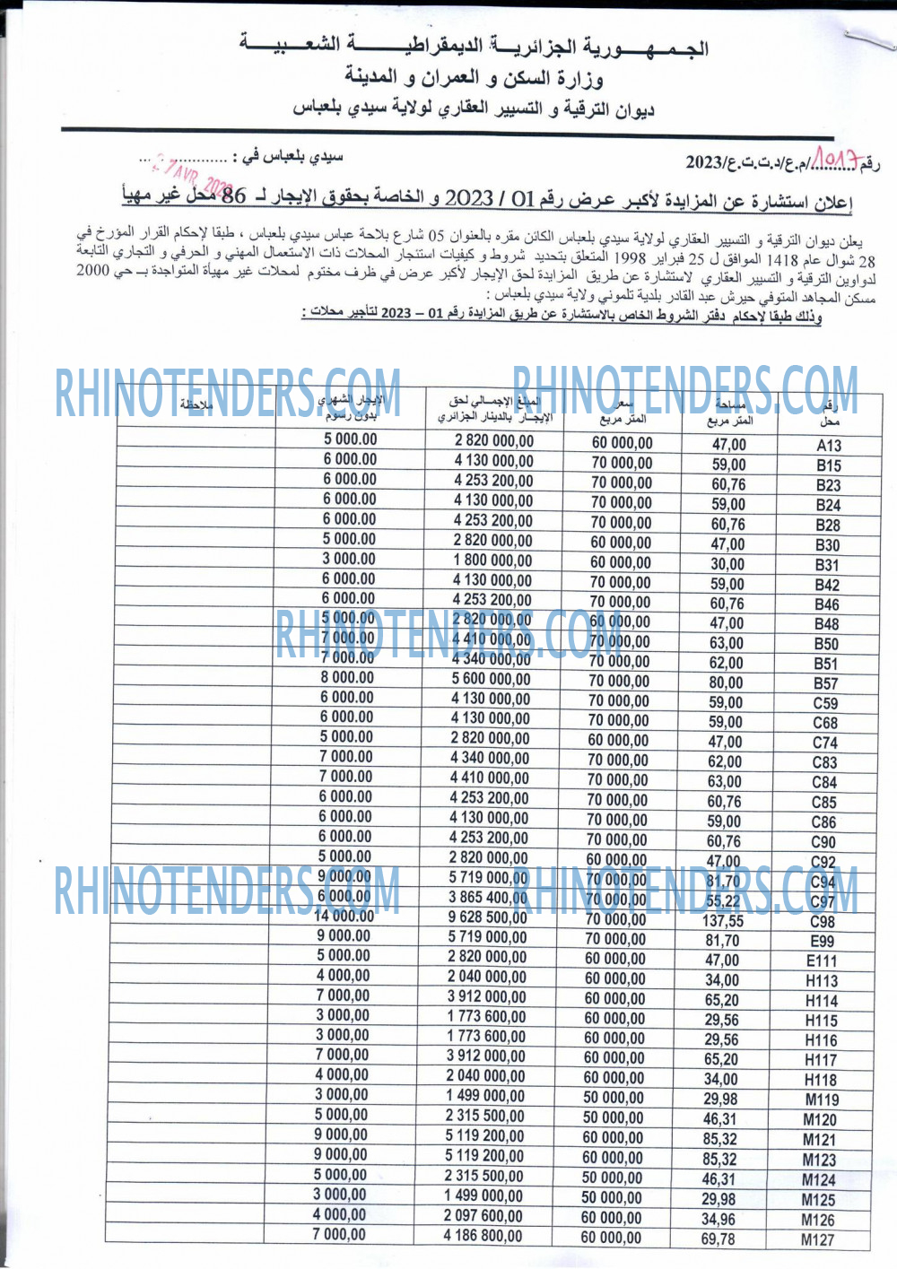 Rhinotenders