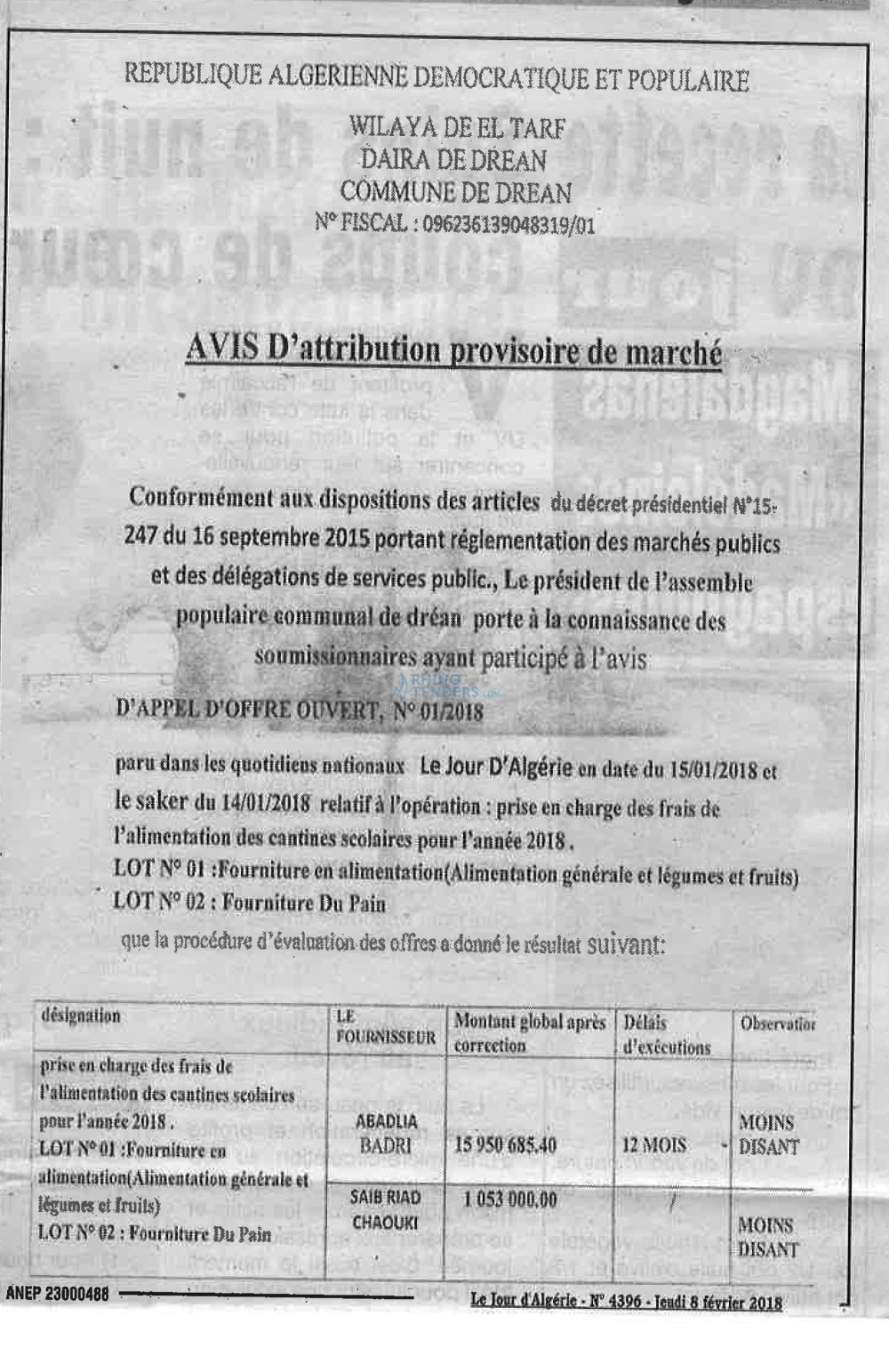 Le Jour d'Algérie