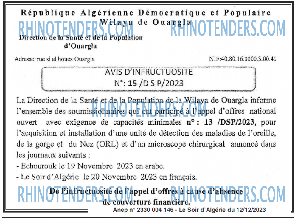 LE SOIR D'ALGERIE