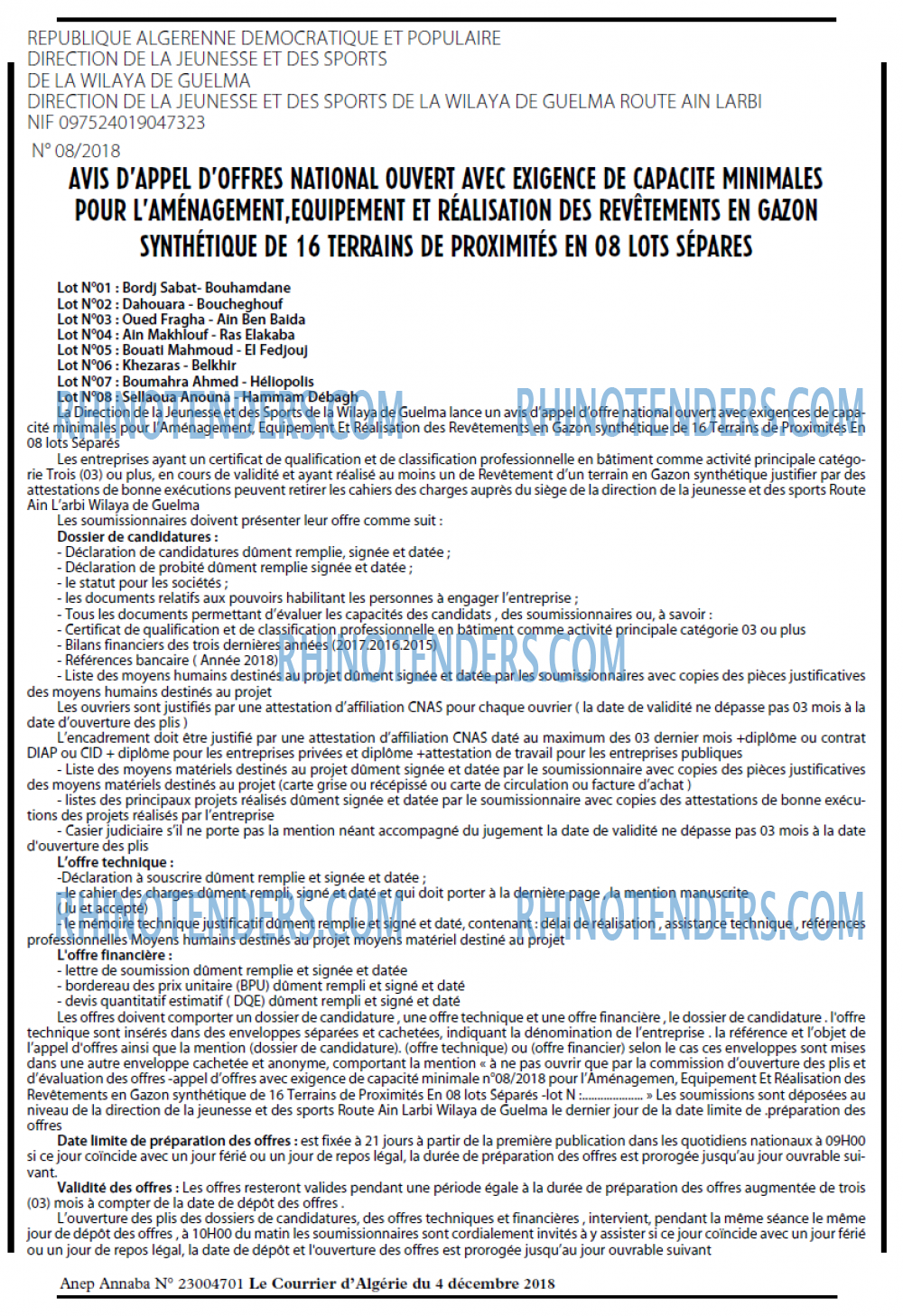 Le Courrier d'Algerie