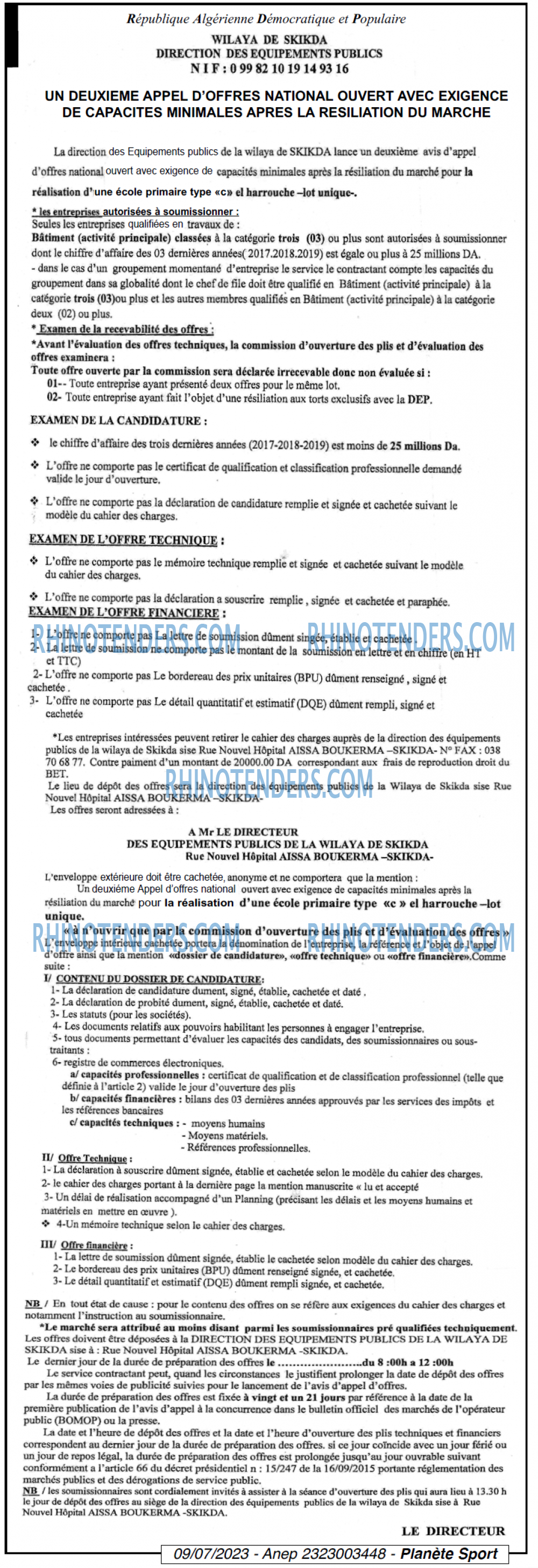 Le Courrier d'Algerie