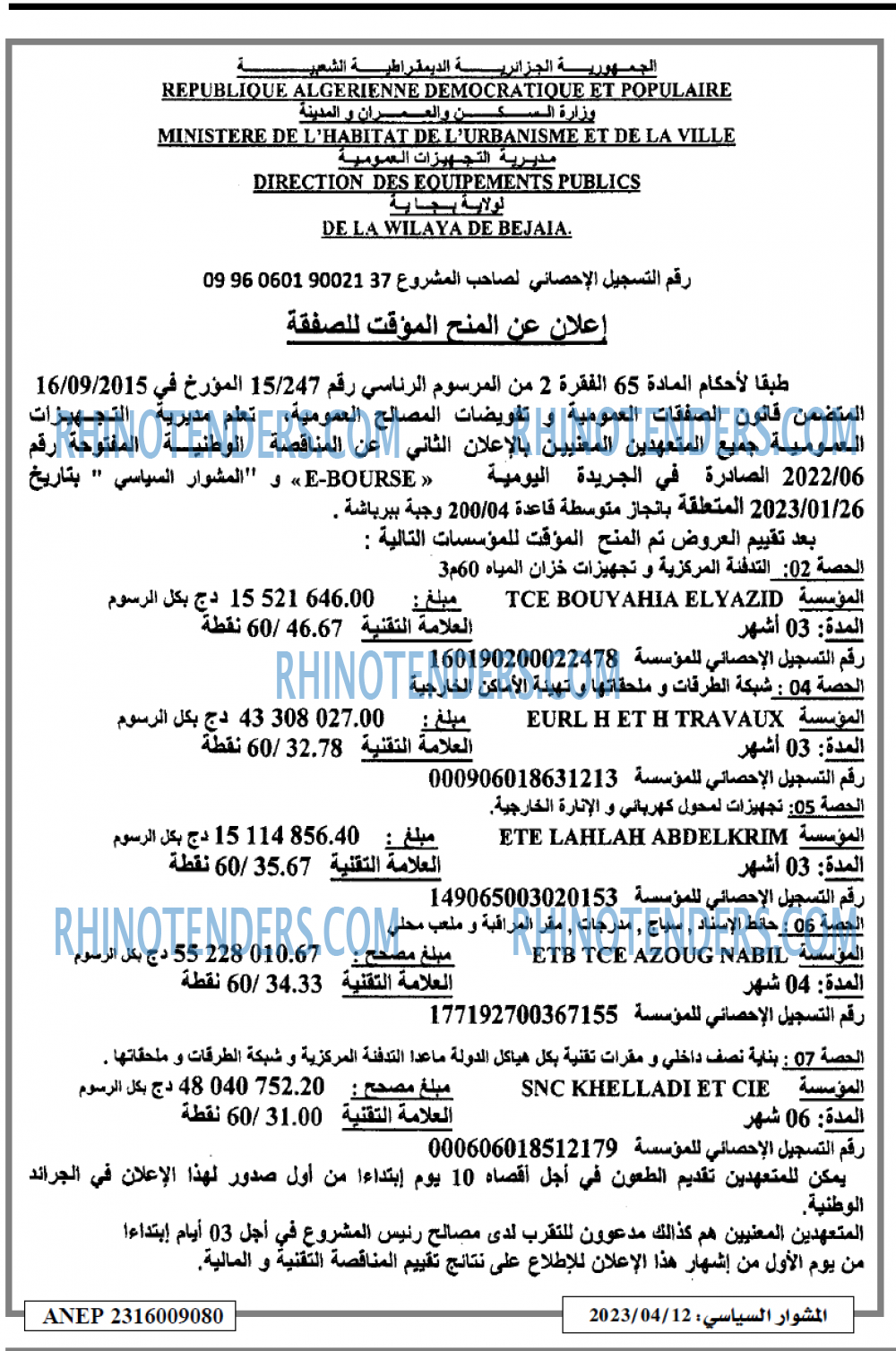 المشوار السياسي