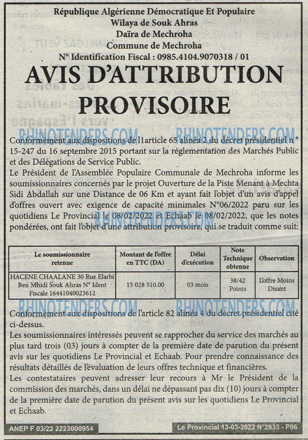 LE PROVINCIAL