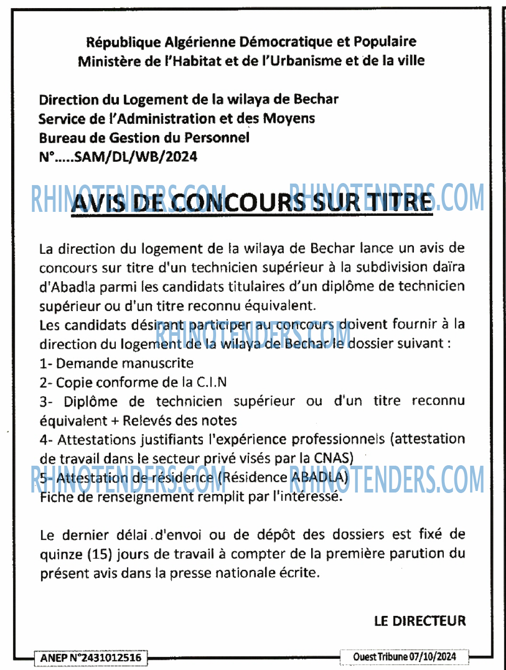 ouest TRIBUNE