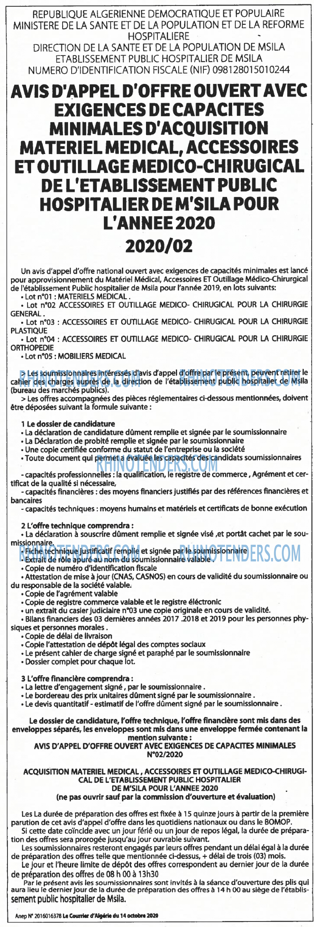 Le Courrier d'Algerie