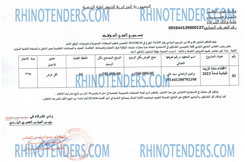 Rhinotenders