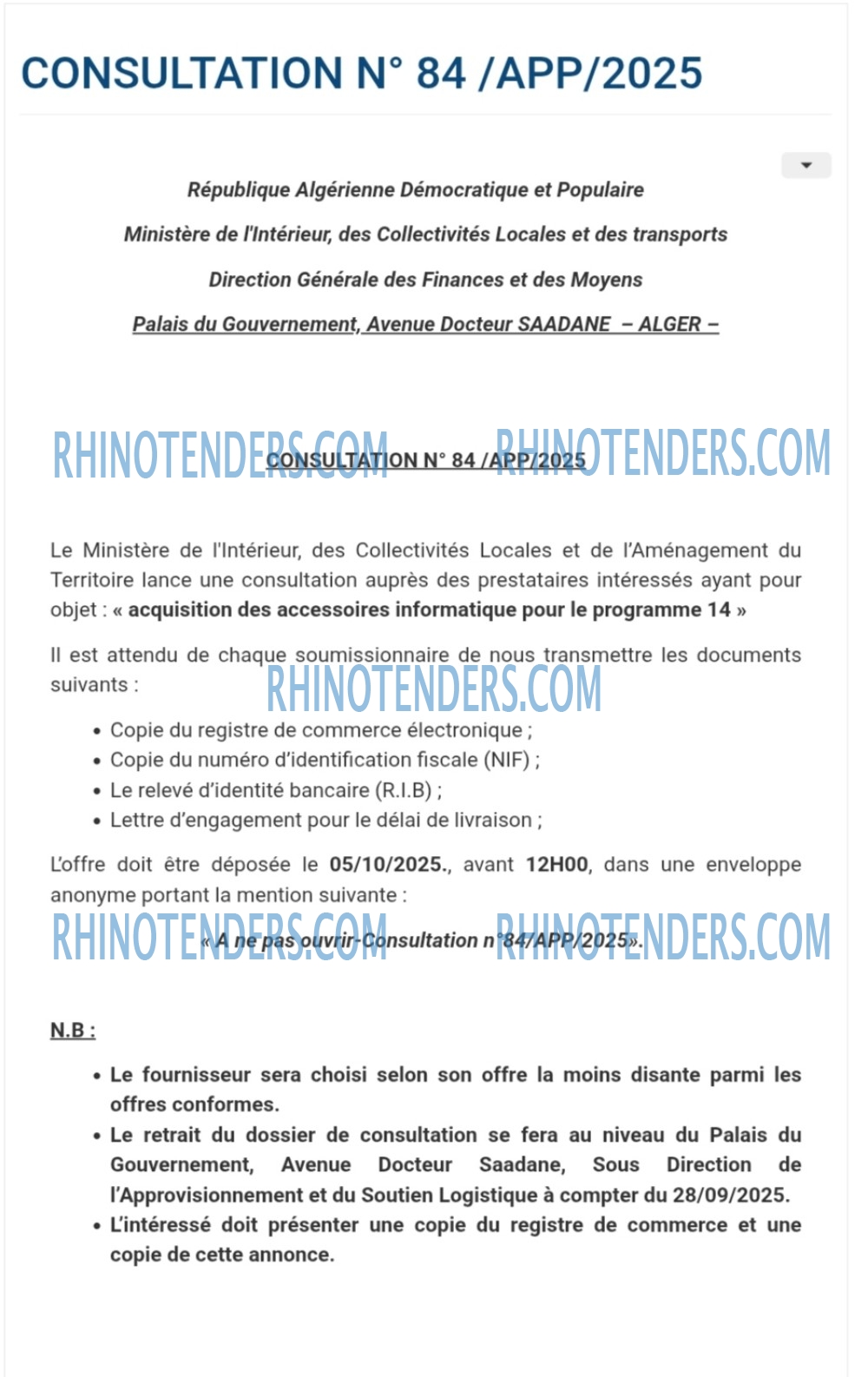 Rhinotenders