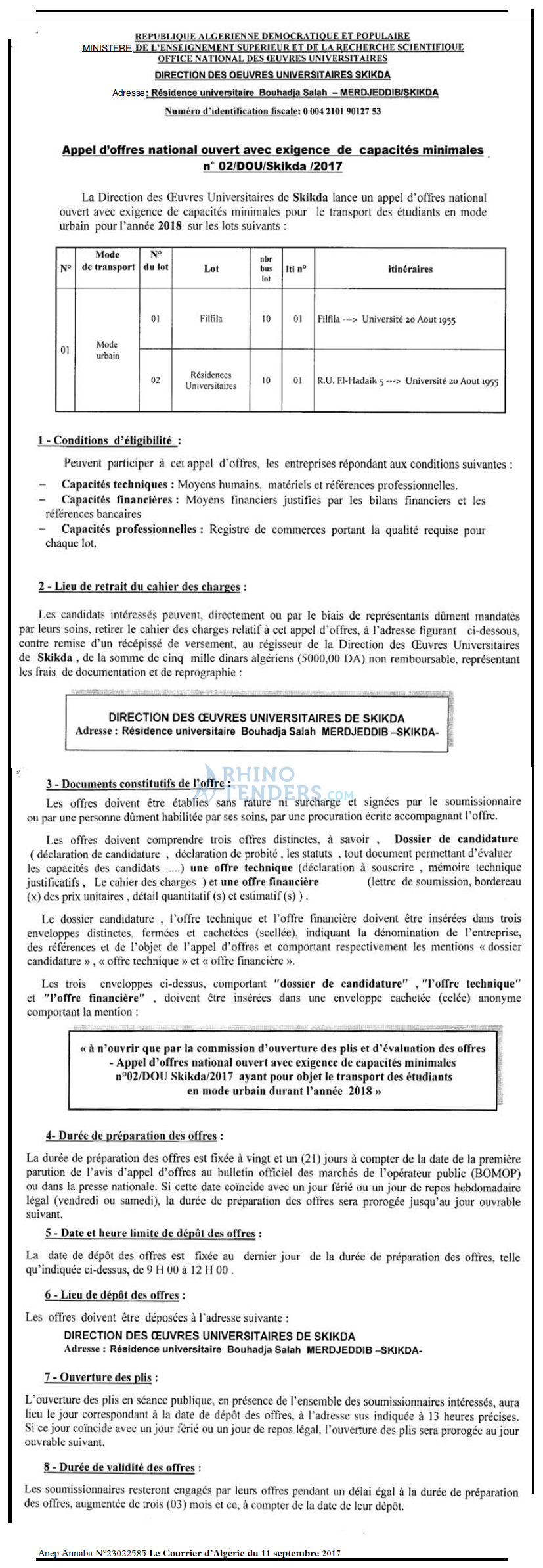 Le Courrier d'Algerie