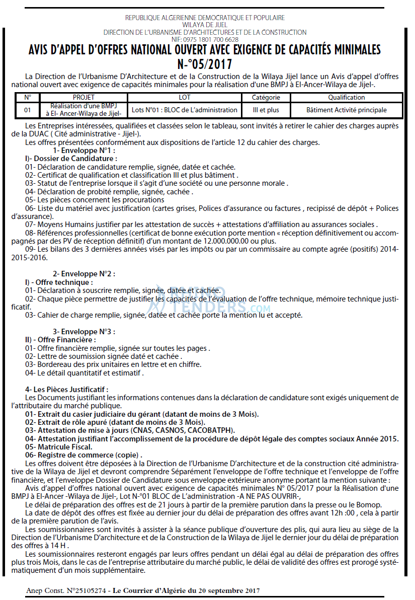 Le Courrier d'Algerie
