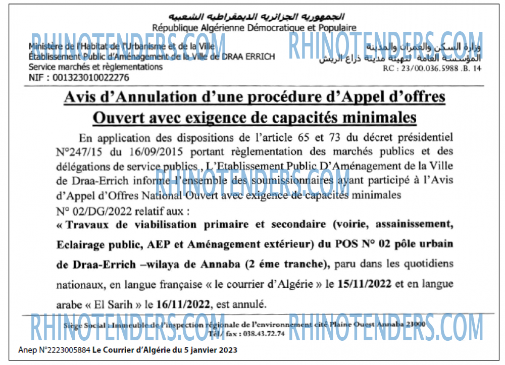 Le Courrier d'Algerie