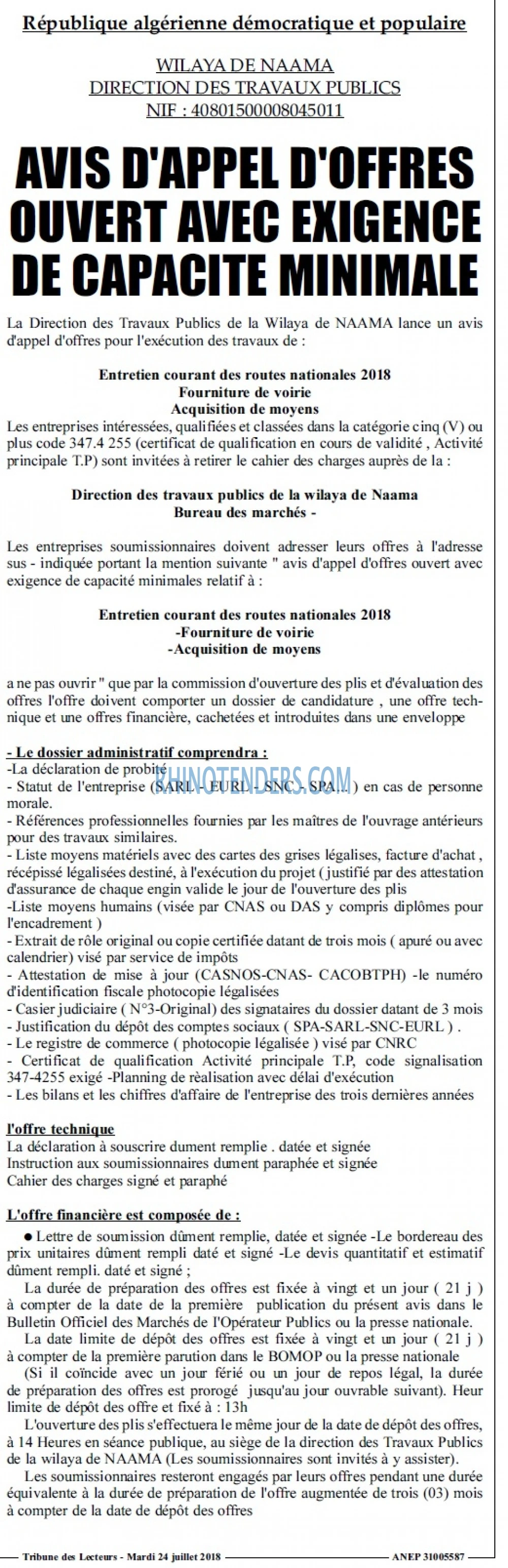 TRIBUNE DES LECTEURS