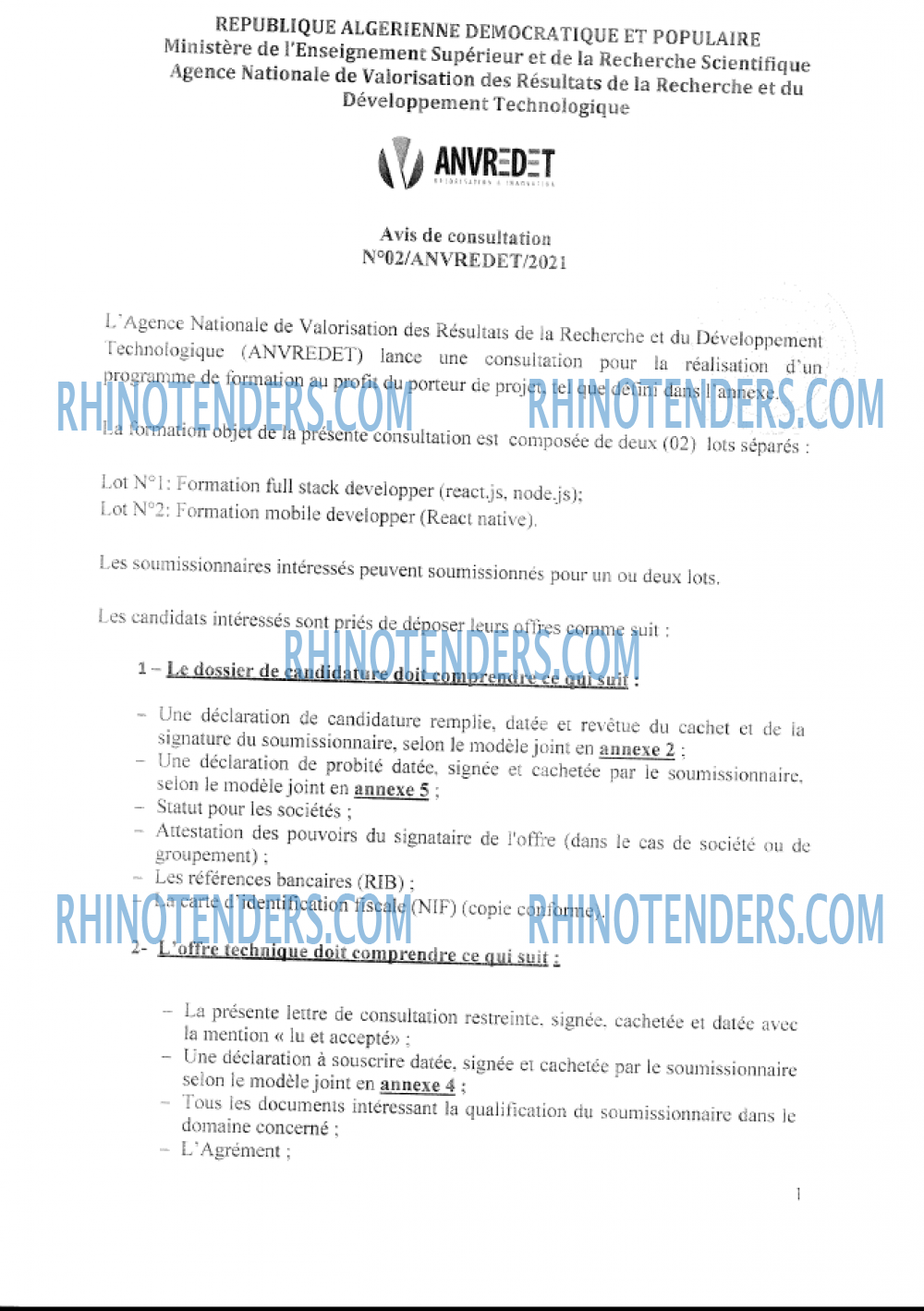 Rhinotenders