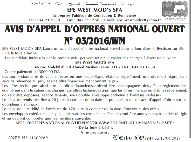 L'ECHO D'ORAN