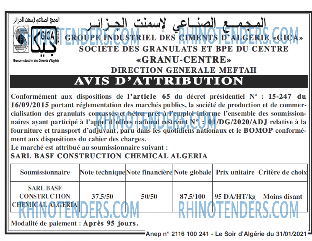 LE SOIR D'ALGERIE