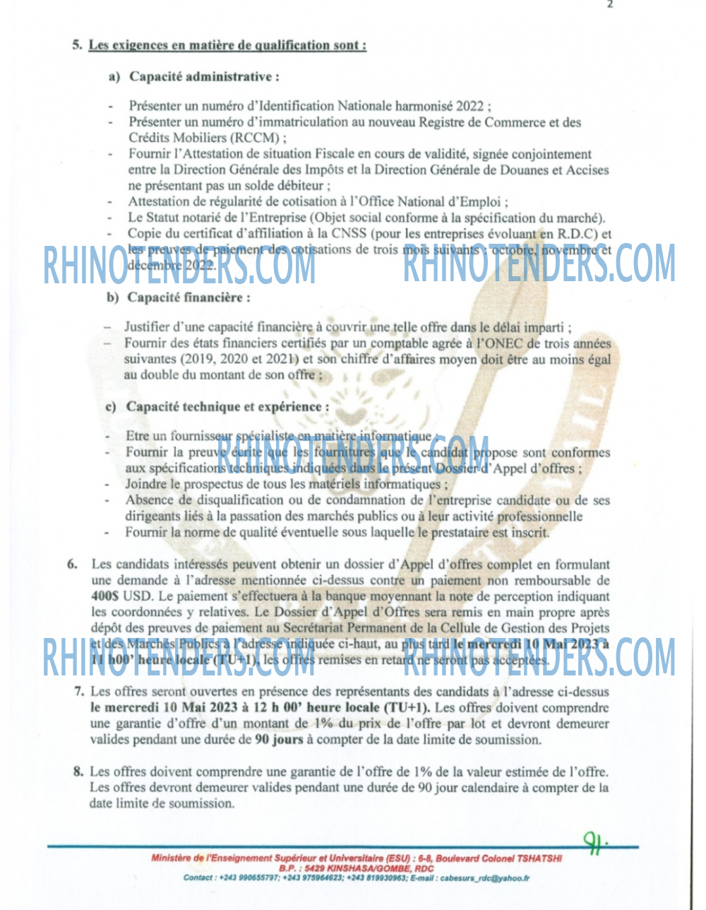 Rhinotenders