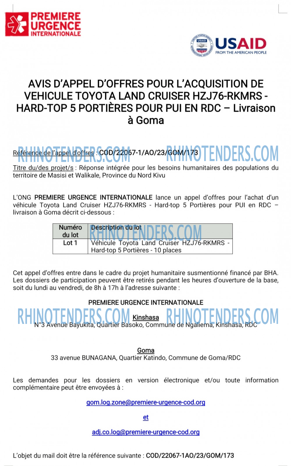 Rhinotenders