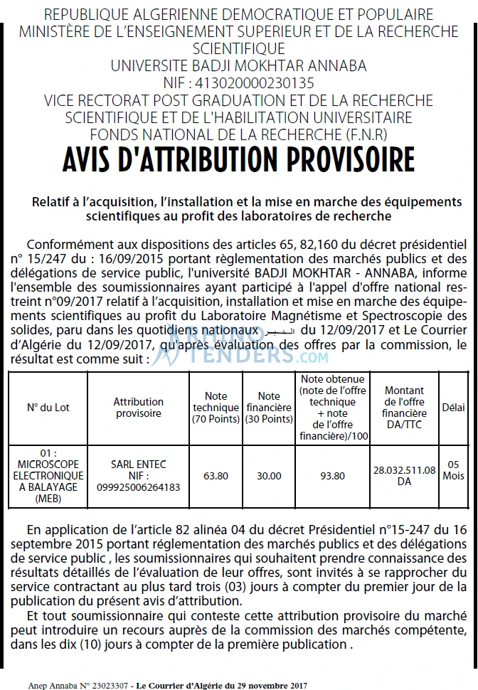 Le Courrier d'Algerie