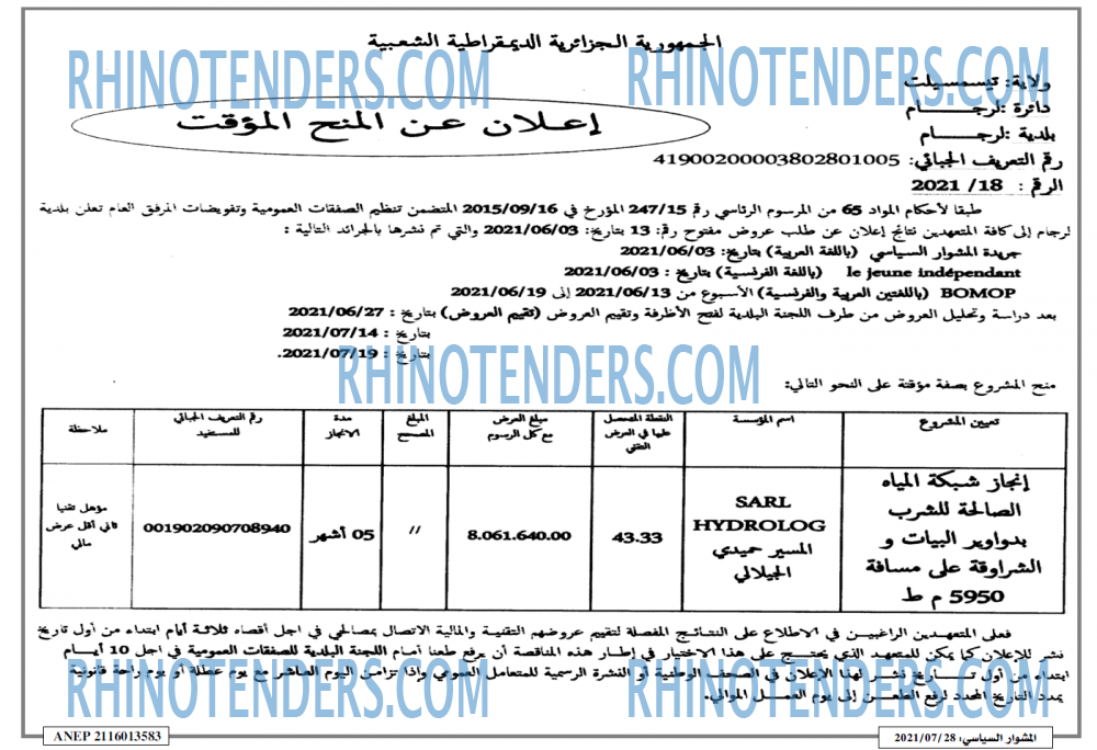 المشوار السياسي
