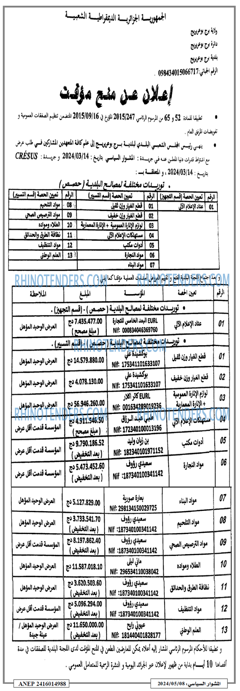 المشوار السياسي
