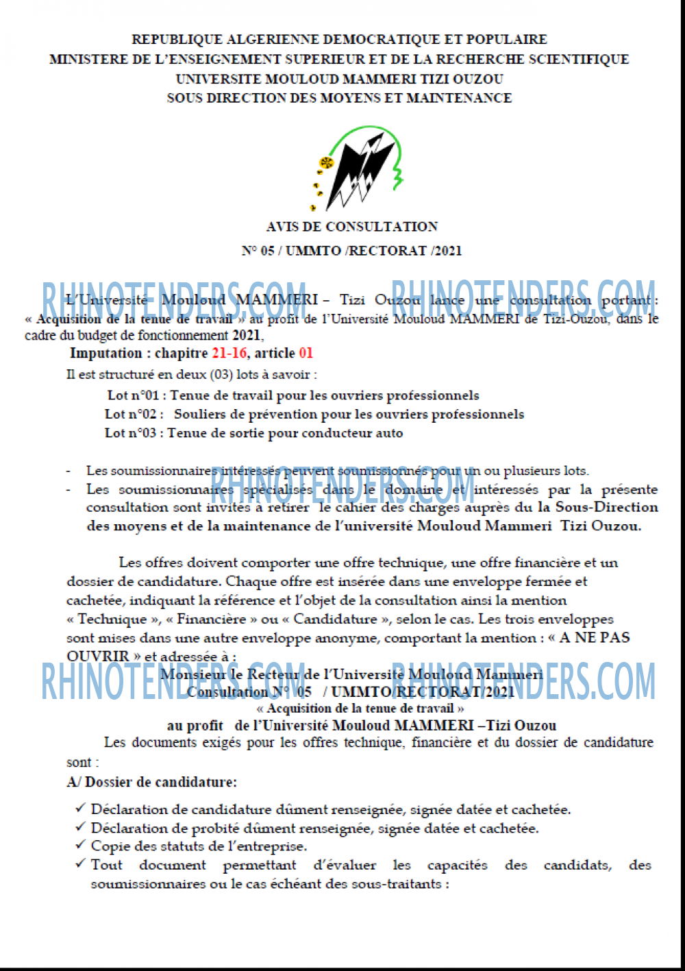 Rhinotenders