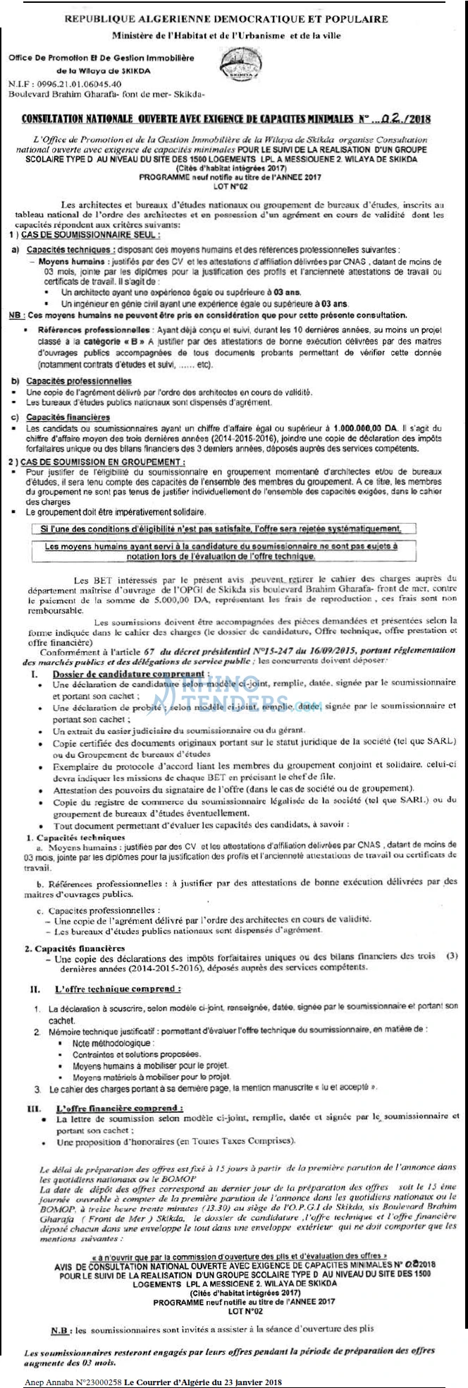 Le Courrier d'Algerie