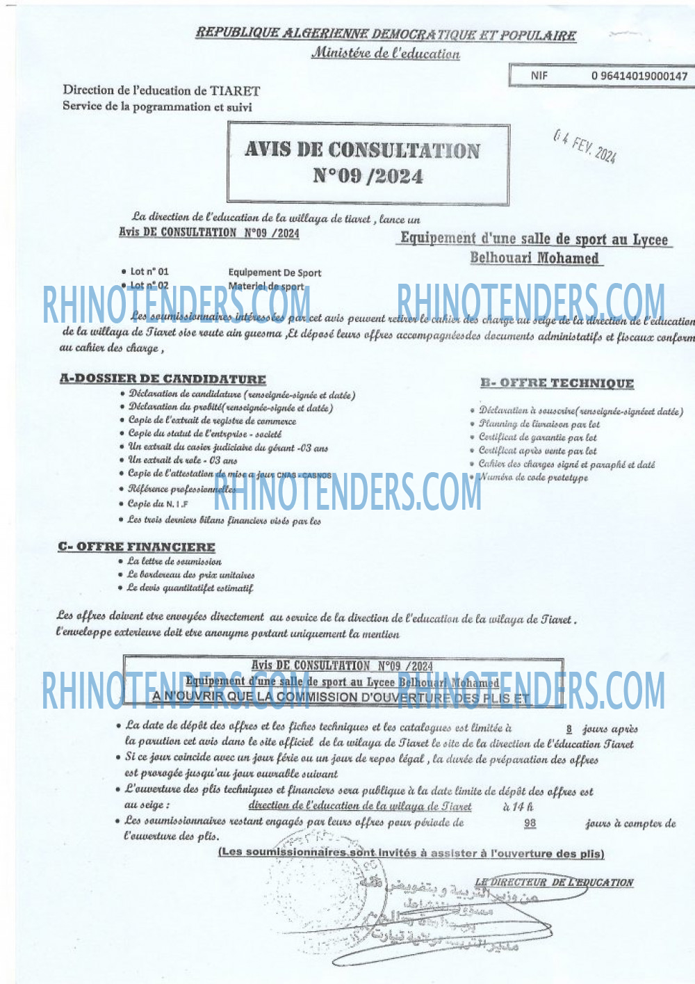 Rhinotenders