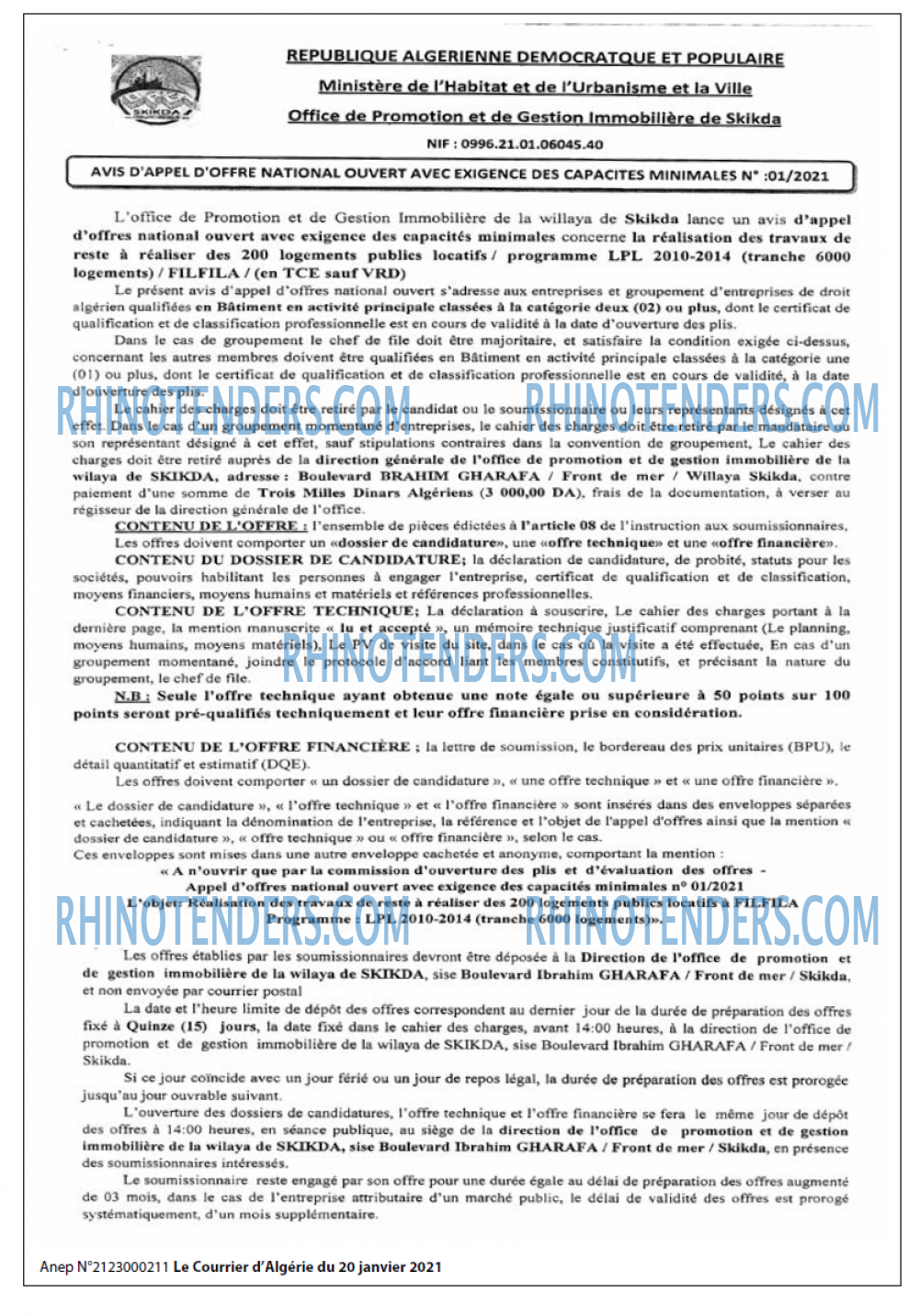 Le Courrier d'Algerie
