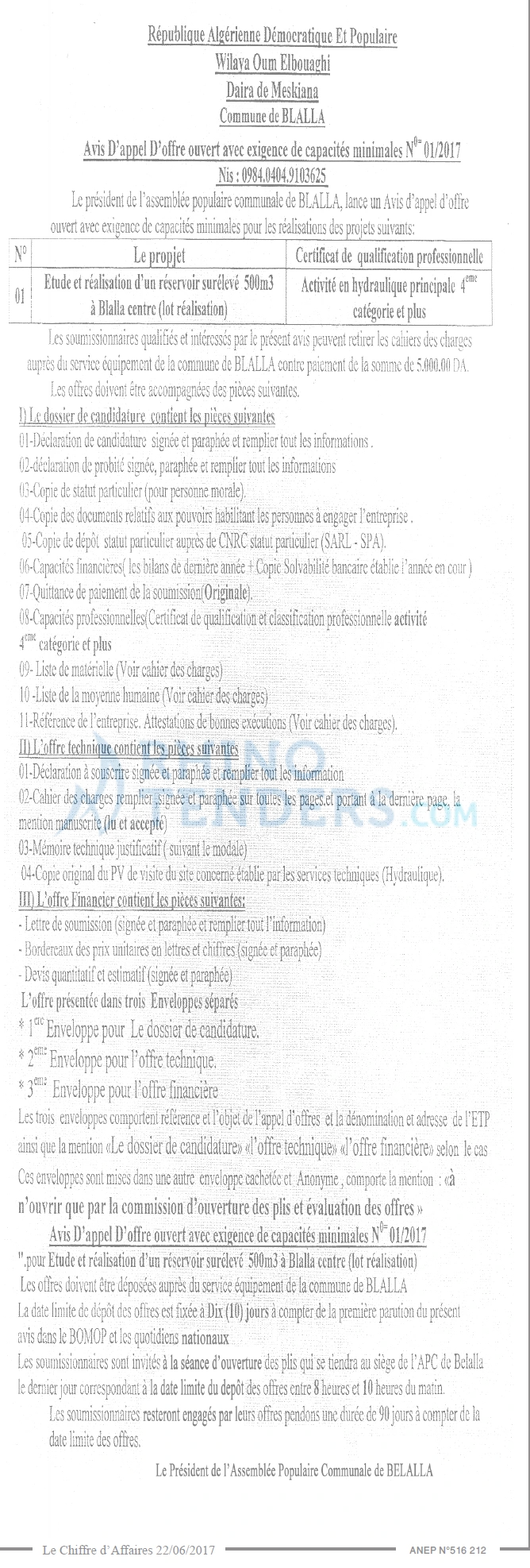 Le Chiffre d'Affaires