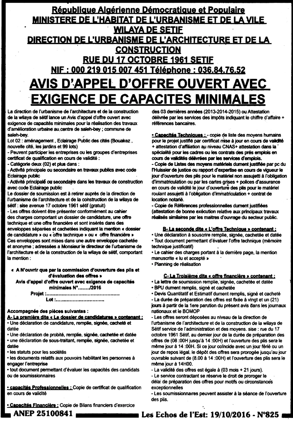 Les Echos de l'Est