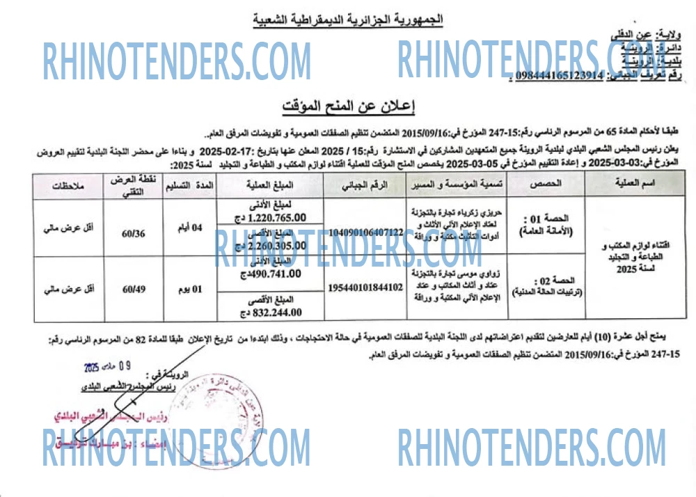 Rhinotenders