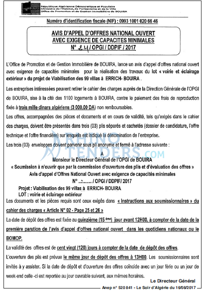 LE SOIR D'ALGERIE