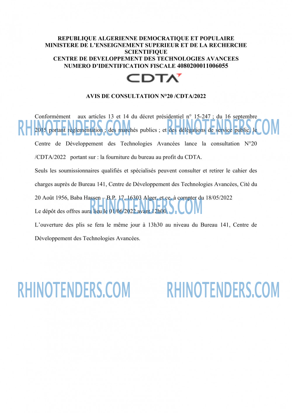Rhinotenders