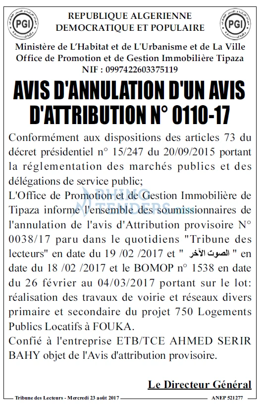 TRIBUNE DES LECTEURS