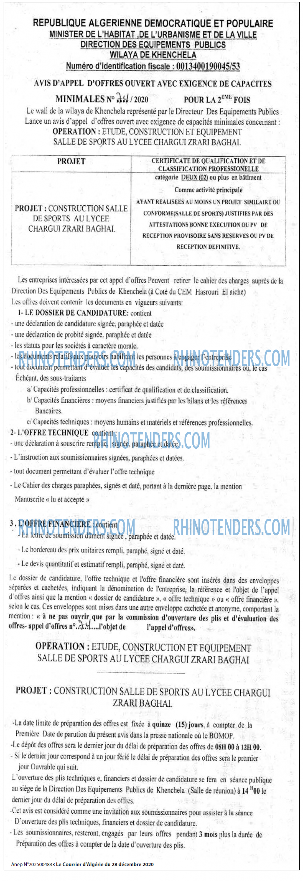 Le Courrier d'Algerie