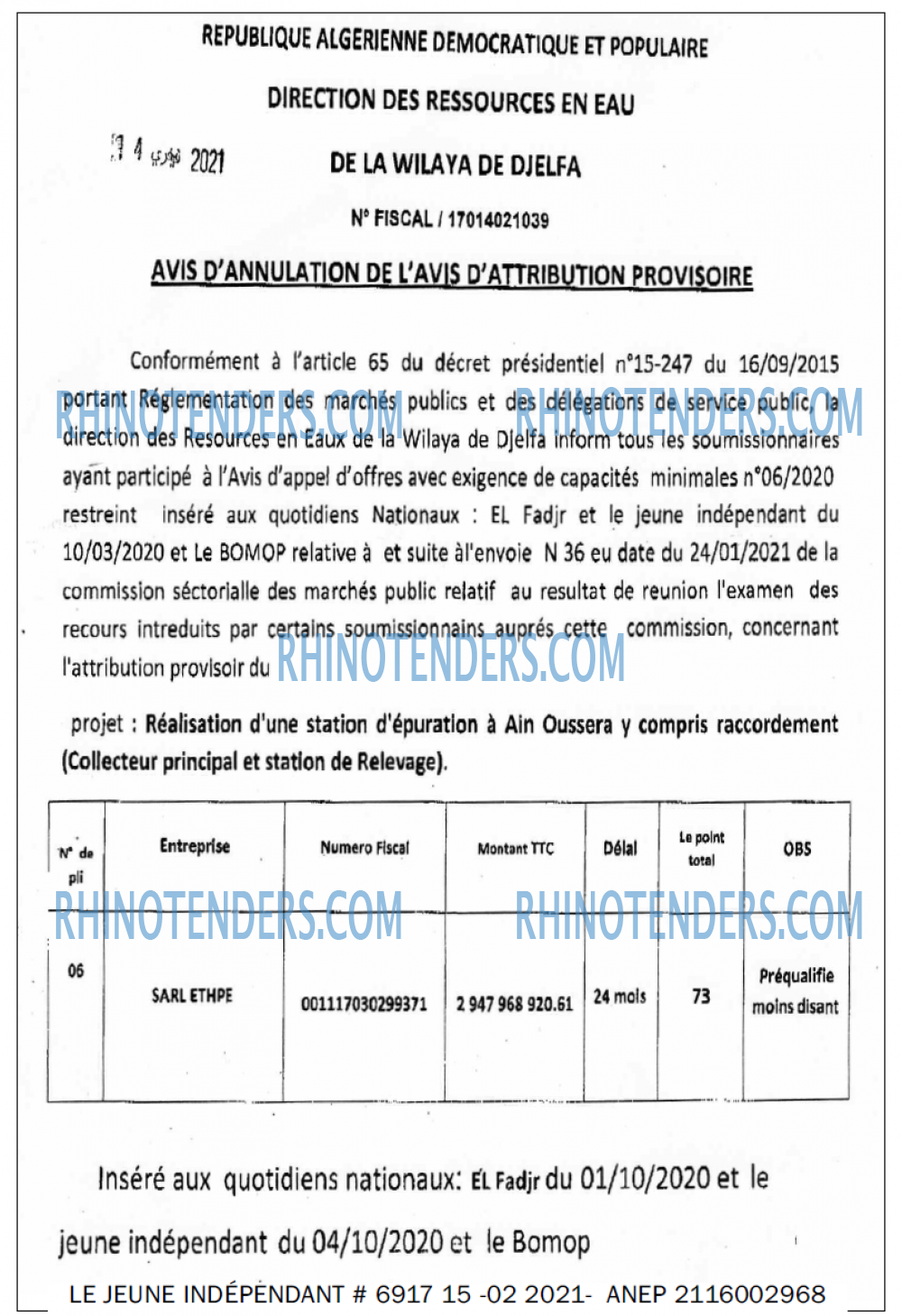 Jeune Independant