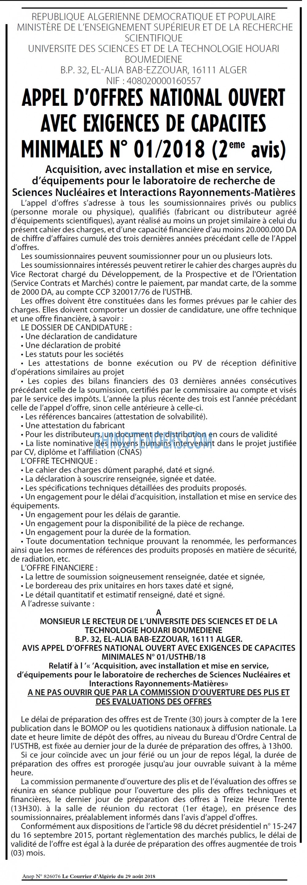 Le Courrier d'Algerie