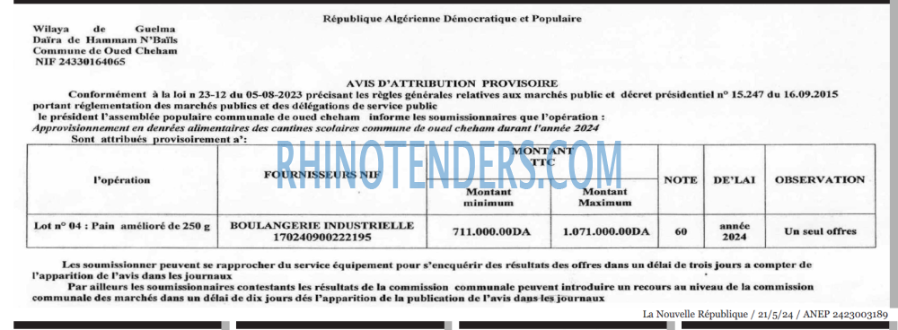 NOUVELLE REPUBLIQUE