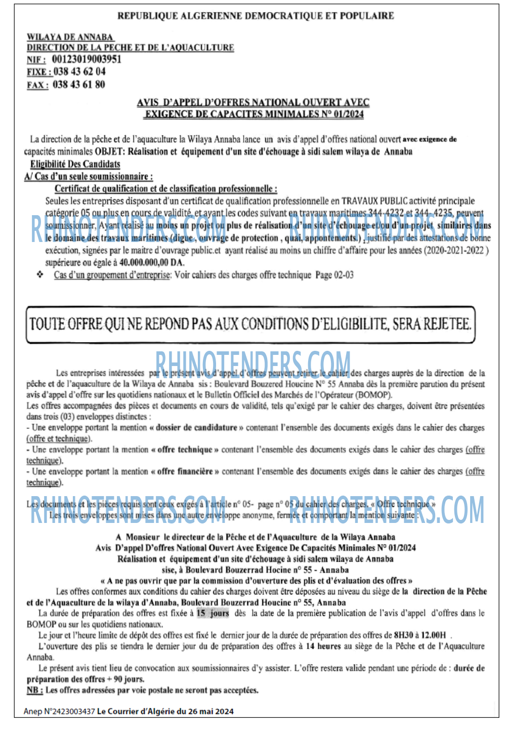 Le Courrier d'Algerie