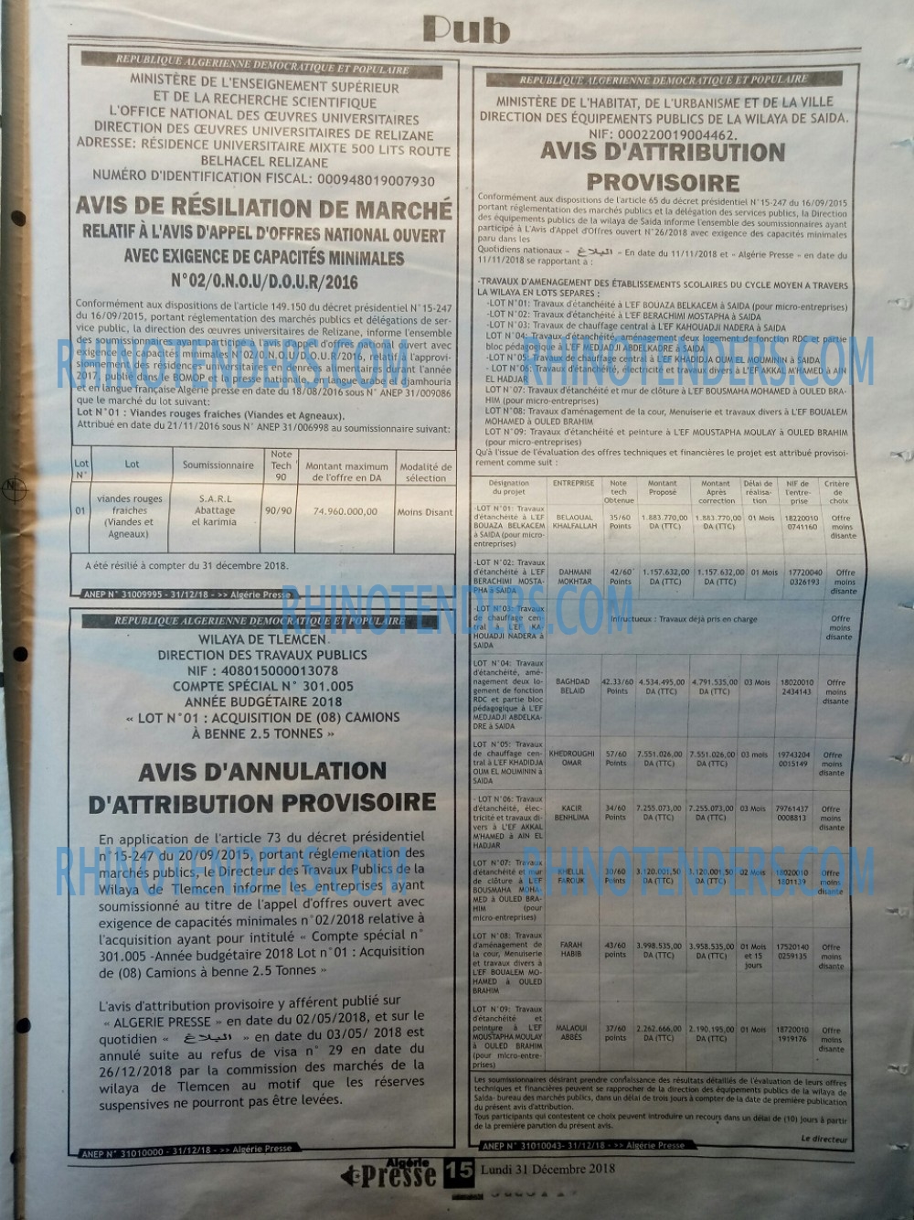ALGERIE PRESSE