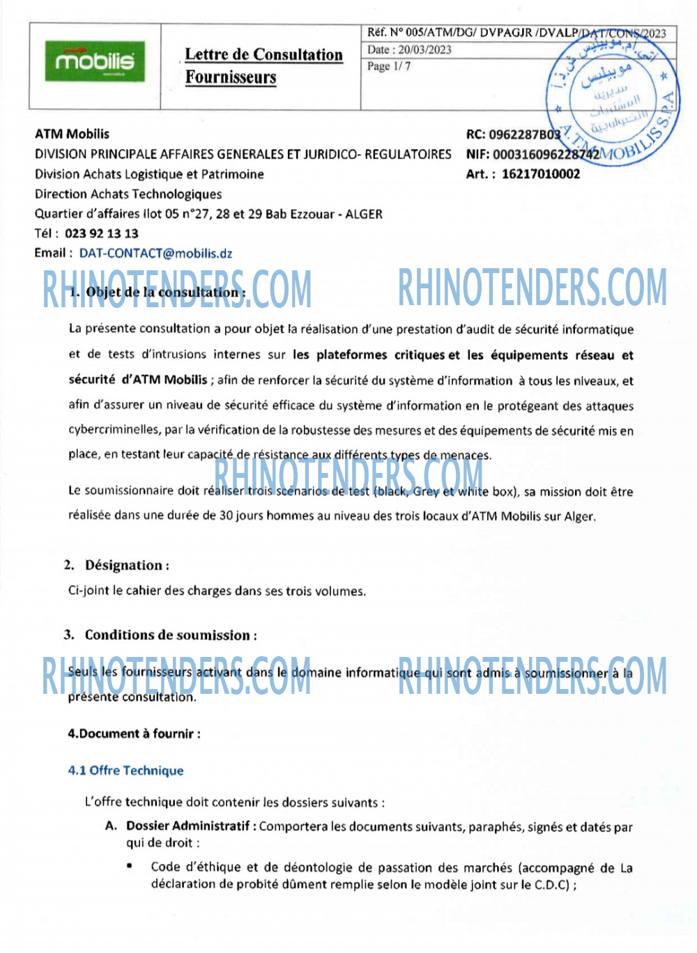 Rhinotenders