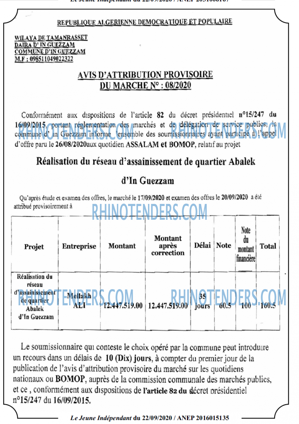 Jeune Independant