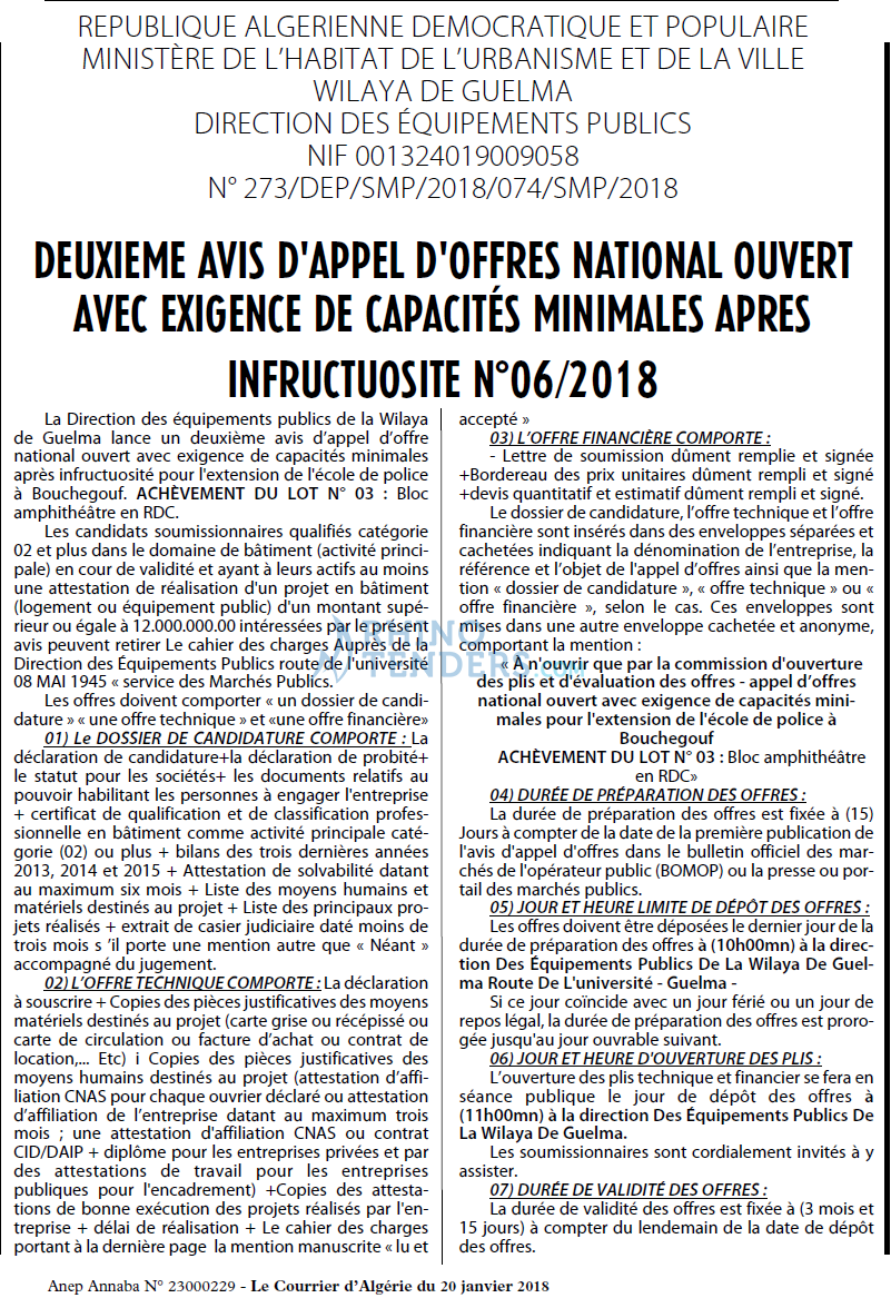 Le Courrier d'Algerie